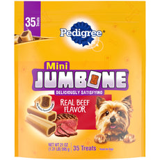 Mini Jumbone Beef Flavor, Small Dog Treats, 21 Oz. Bag